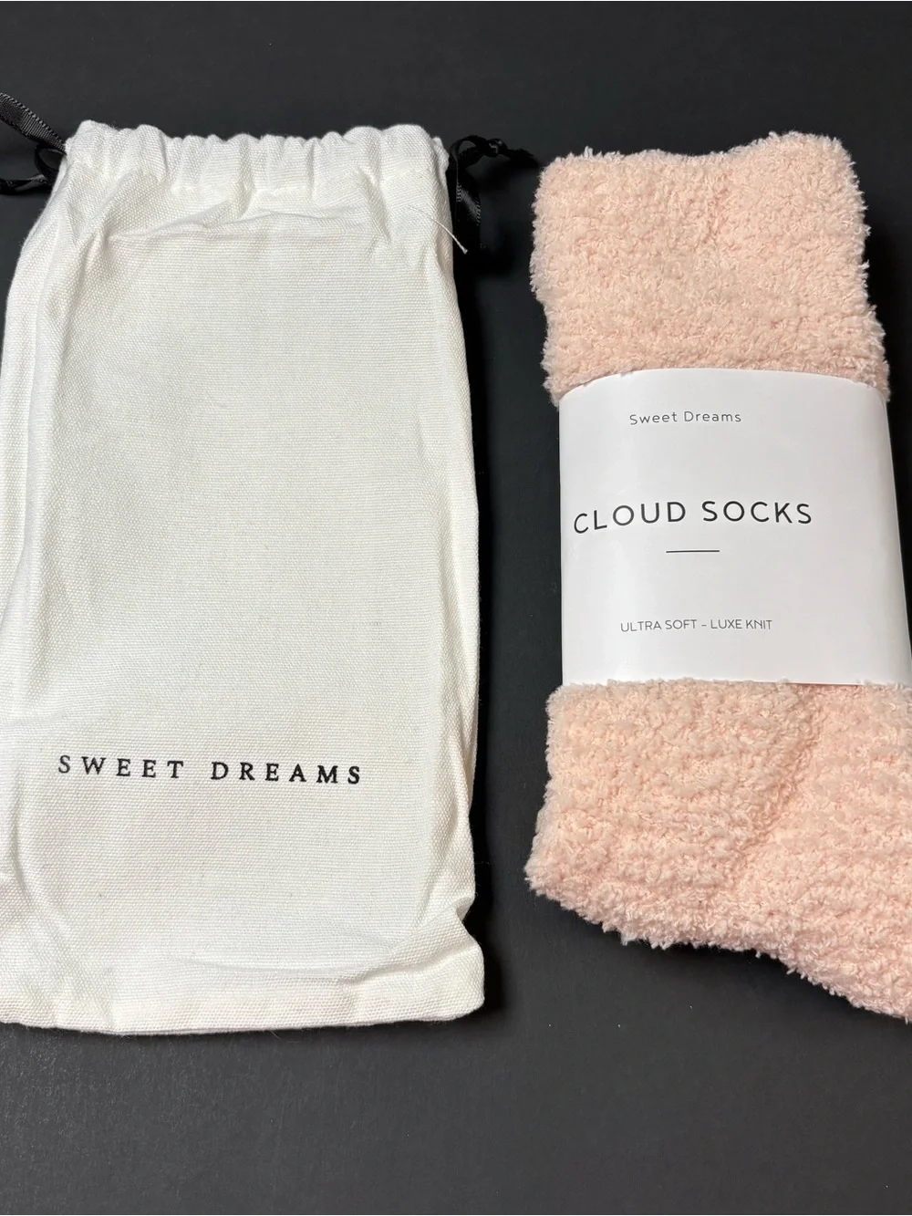 Sweet Dreams Cloud Socks Women’s OS Ultra Soft Pink Fuzzy Cozy Lounge Lux Knit